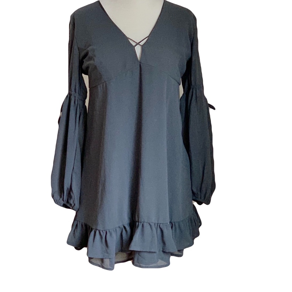 NWT Stunning Timeless High Quality Charcoal Dress